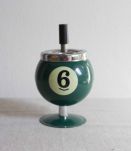 cendrier boule de billard vintage