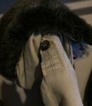 Parka beige Pull &amp; Bear en fausse fourrure