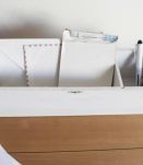 boîte en bois pour bureau