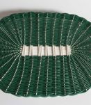 plateau scoubidou vert vintage