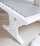 Table basse carrelage et bois