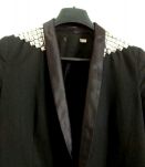 Veste Kookai noir avec empiècements argentés