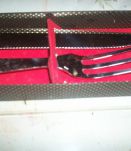 COFFRET CHASSE COUTEAU ET FOURCHETTE A GIGOT MANCHE PATTES DE BICHES 