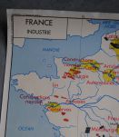 Carte scolaire Rossignol France commerce extérieur et industrie vintage