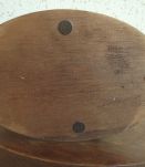 couple de colombes sur socle bois