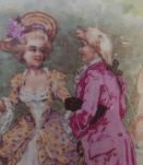 plat rond marquise en porcelaine de Limoges