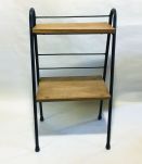 Petite étagère 60s métal et bois