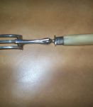 ancienne fourchette à gigot metal et corne de vache 