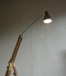 Lampe trépied Bois et metal