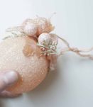 boules de noël roses saumon