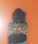 Chemisier oversize vintage à motifs