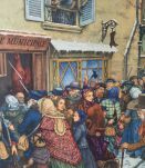 Affiche scolaire Rossignol école / siège de Paris