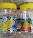 Lot de 2 pots en verre "Le Parfait" - Collection fruits 