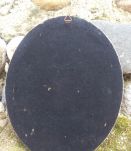 Joli cadre reliquaire bombé ovale - ancien