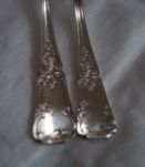 Couverts de Baptême en métal argenté