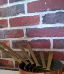 Batterie de casseroles en cuivre étamé