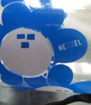 Pot HENKEL fleur bleu 70's