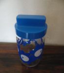 Pot HENKEL fleur bleu 70's