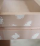 Chevet rose poudré vintage