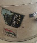 Boite chapeau anglaise en cuir blanc