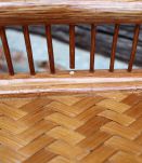 Etagère bibliothèque à poser en rotin