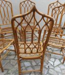 Chaises rotin vintage