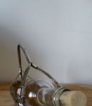 SERVITEUR CORBEILLE à vin en métal argenté tressé