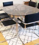 Grande Table ovale au style Marcel Breuer années 60/70