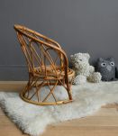 Fauteuil rotin enfant vintage