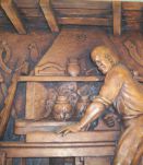 SCULPTURE MURAL RESINE DE BOIS L'EBENISTE 