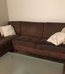 Canapé d’angle Marron