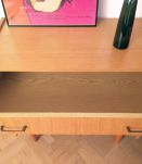 Commode vintage scandinave pieds compas 60s