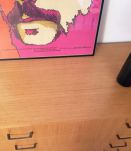 Commode vintage scandinave pieds compas 60s