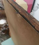 Miroir doré vintage patiné 70's