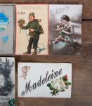 Lot de 5 cartes postales fantaisie anciennes