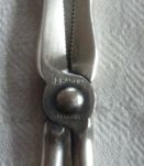 2 pinces a sucre forme ciseaux en metal argenté