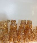 Ensemble verres, carafe et saladier vintage