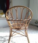 Petite chaise enfant en rotin