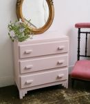 Commode vintage rose poudré