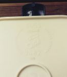 poubelle vintage décor roses à pédale 