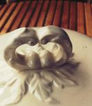 Soupière GIEN - Bouquet de roses - blanc bleu