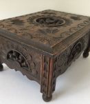 coffret breton en bois sculpté /boite à bijoux