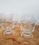 Set de 6 verres vintage 70' 60' en cristal