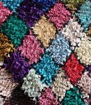 Grand tapis boucherouite berbère tissé main au Maroc tissé main au Maroc