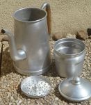 cafetière en aluminium ancienne ,vintage