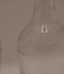 Paire de carafons huile et vinaigre taillé