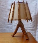 Lampe en rotin