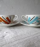 duo de tasses à café vintages