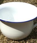 pot de chambre en émail ,déco vintage 
