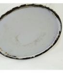 Cafetiere tole émaillée rose et or